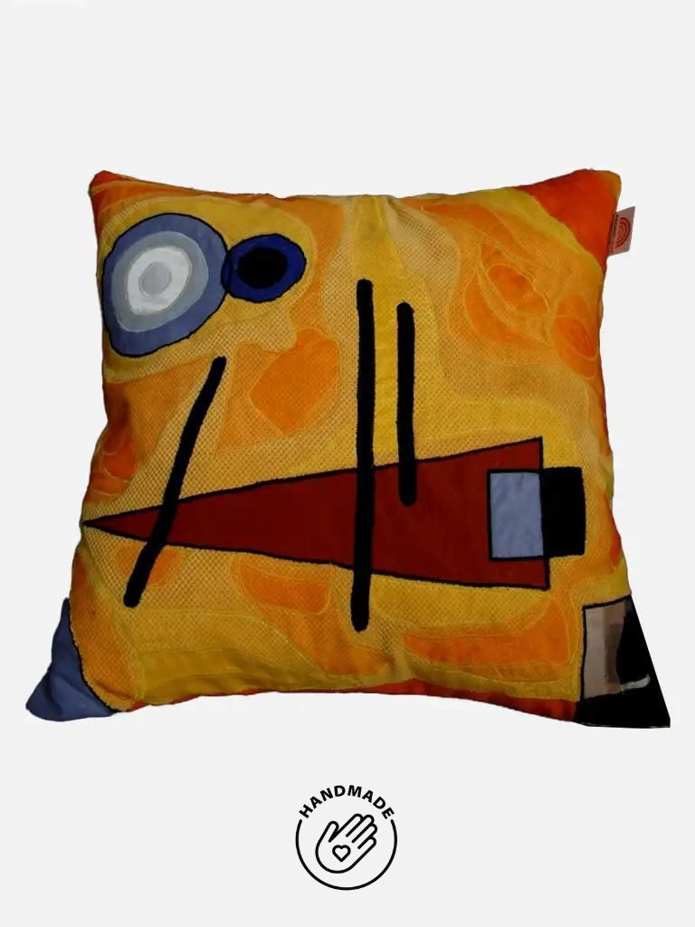 Poduszka Kandinsky geometryczna handmade